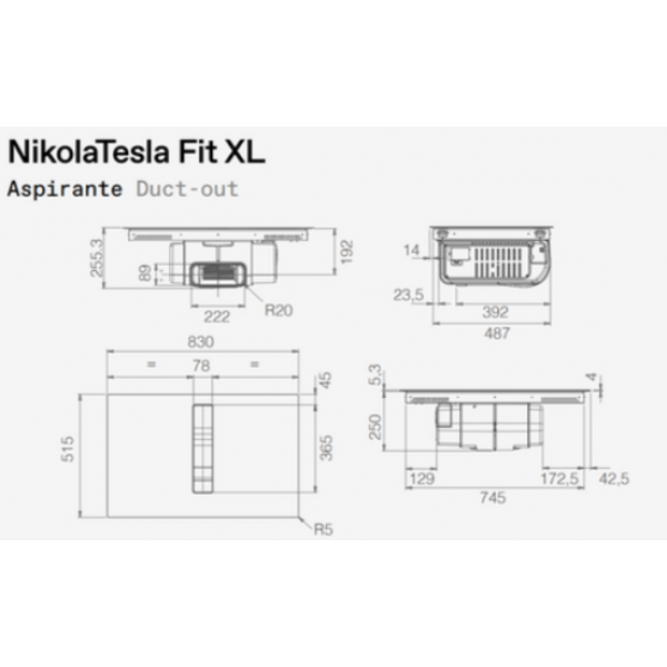 Варочная поверхность Elica NIKOLATESLA FIT XL RAW BR/A/83